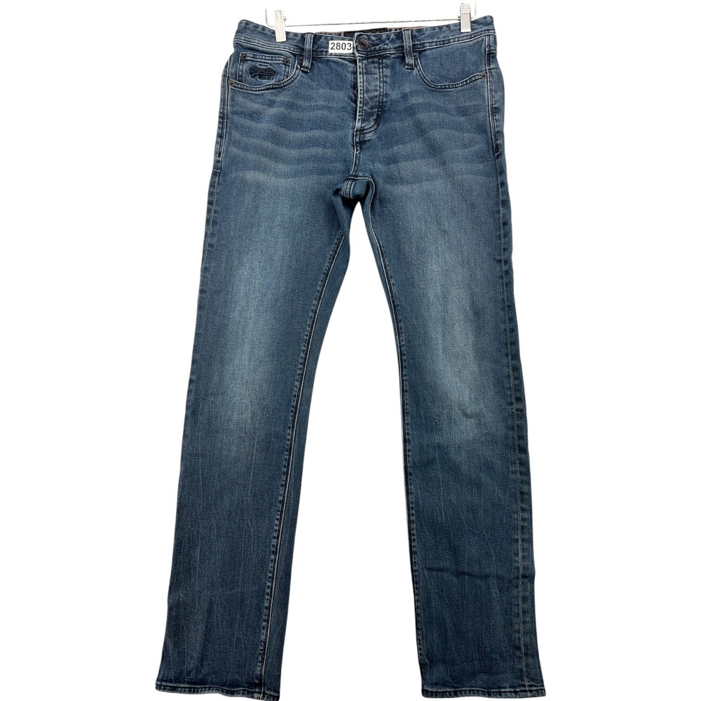 Superdry Mens Copper Denim Classics Officer Jeans 33W 30L Blue Straight Leg